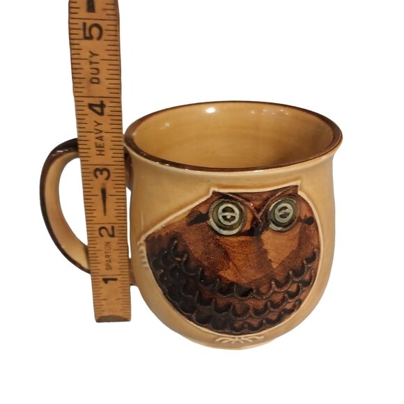 Vintage Owl Mugs Set Of 4 1970s Hard To Find - Picture 8 of 9